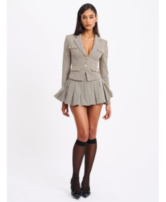 Miss Circle Women Oaklyn Plaid Pleated Mini Skort - Macy's | Macy's