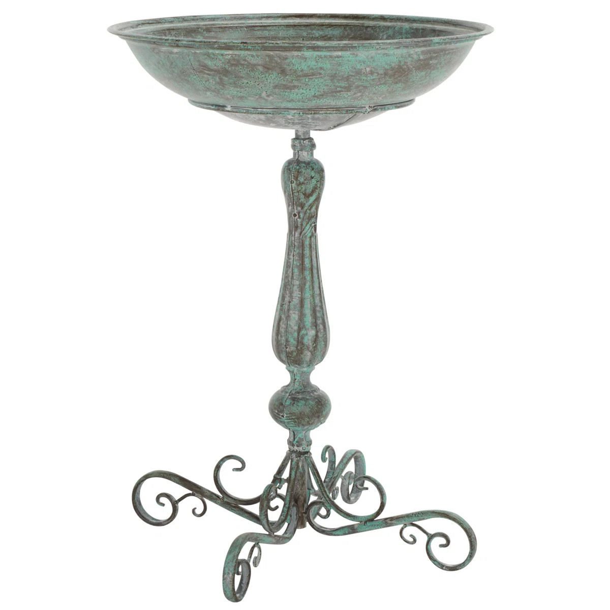 Accringt Metal Single Tier Birdbath | Wayfair North America