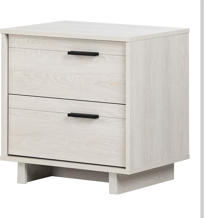 South Shore Fynn 2-Drawer Nightstand, Winter Oak | Amazon (US)
