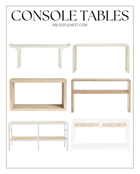 Console table roundup, Serena and Lily, coastal, console table, entryway table hall table, Pottery Barn, Wayfair, target, neutral furniture