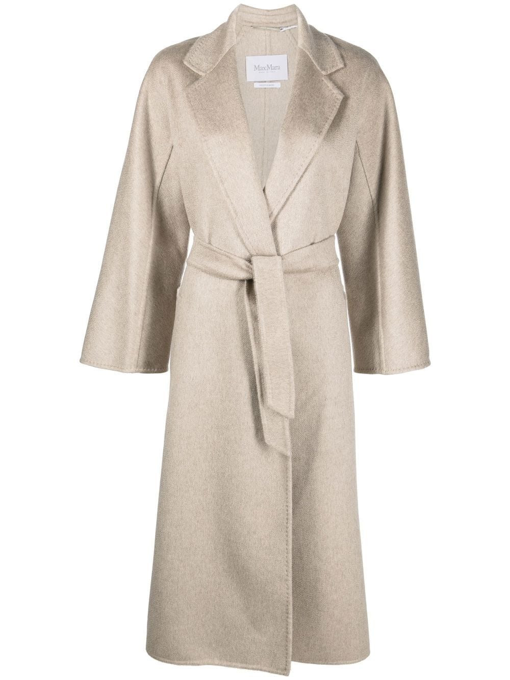 Max Mara tie-waist cashmere coat - Neutrals | Farfetch Global