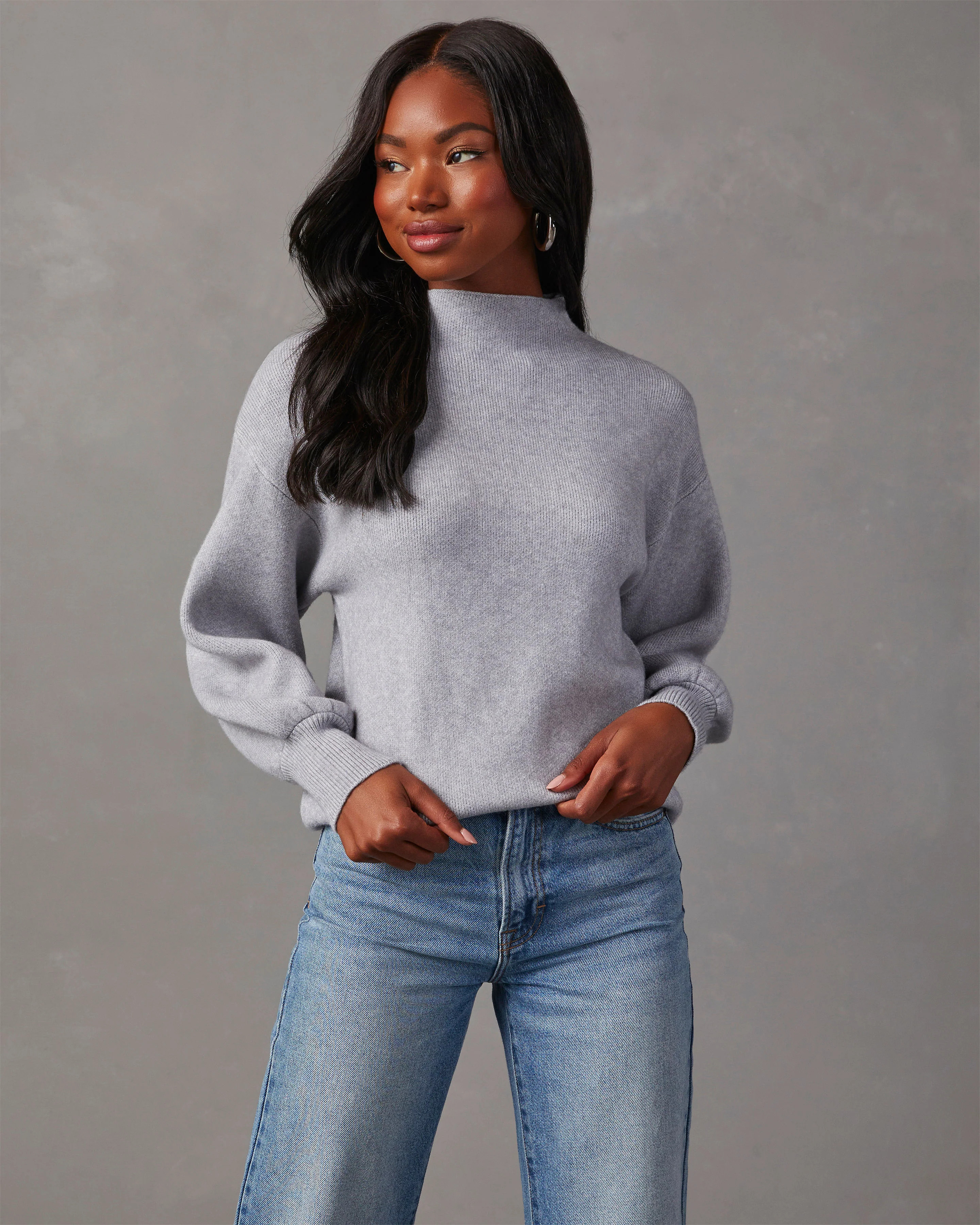 Amsterdam Mock Neck Sweater | VICI