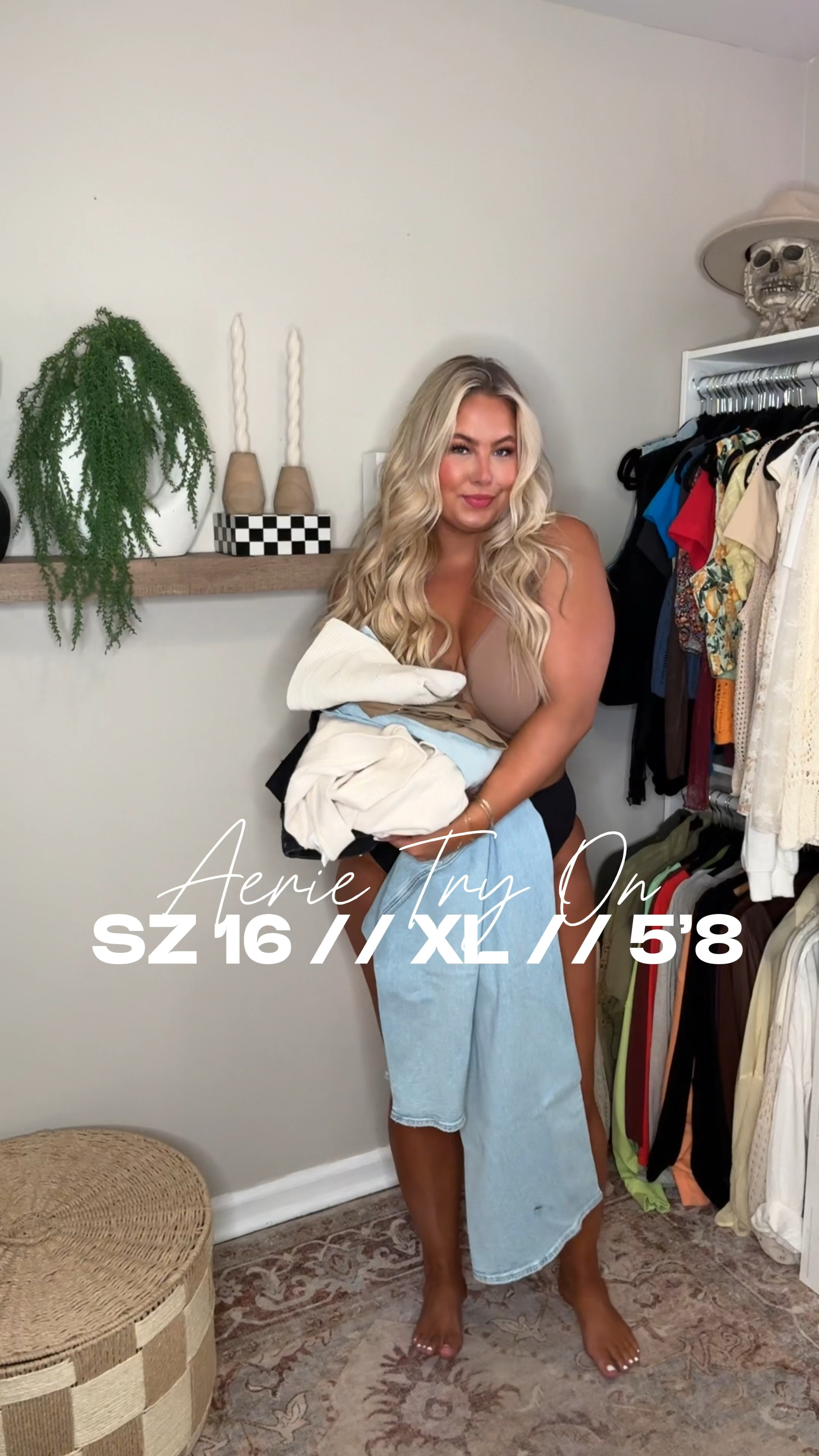 LIGHTWASH 18 (too big)
BLACK DENIM 16 (perfect fit)

XL TOPS!
XXL tube top (way too big)

Aerie haul, aerie try on

#LTKMidsize #LTKSaleAlert #LTKFindsUnder50