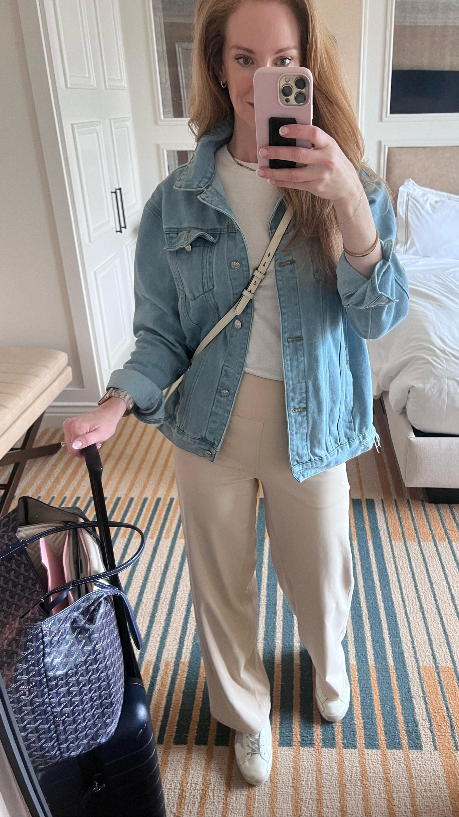 Traveling home calls for comfort but not sloppy. I am obsessed with these pants and jacket from Amazon! The pants feel like sweatpants but could be worn to work and this oversized jean jacket is super soft, almost like a shacket. 

#LTKworkwear #LTKstyletip #LTKtravel