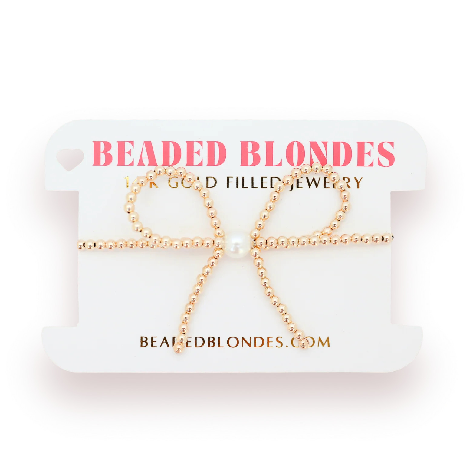Gold Bow Bracelet | Beaded Blondes