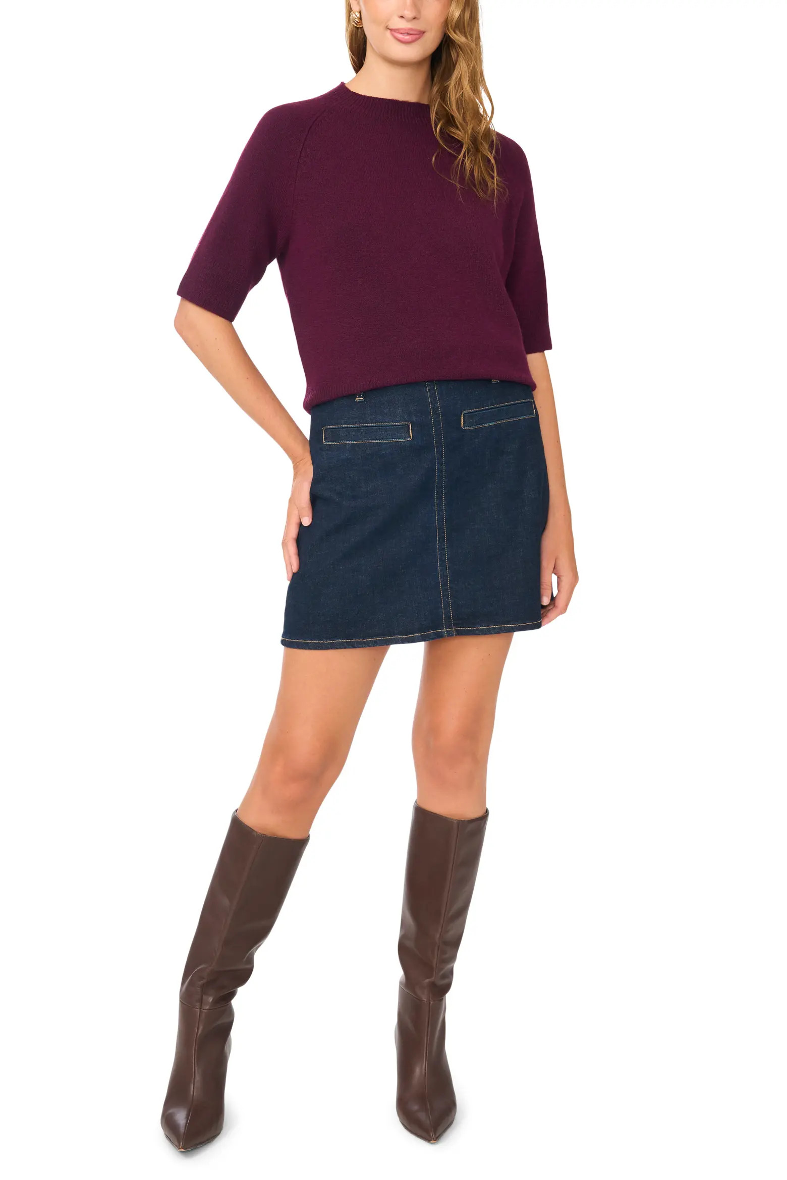 Vince Camuto Mock Neck Sweater (Women) | Nordstrom | Nordstrom