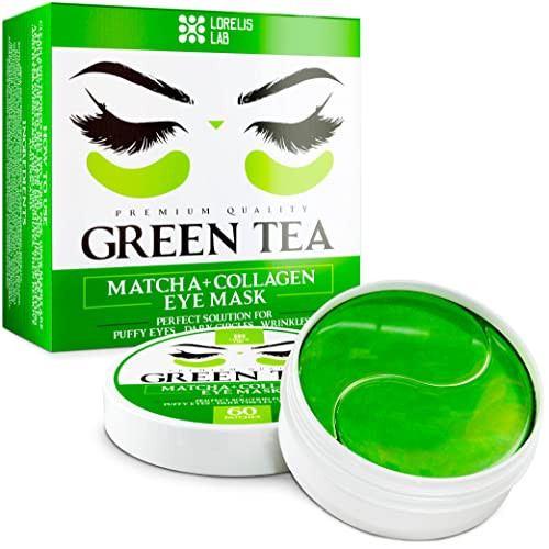Under Eye Mask for Puffy Eyes, Dark Circles, Eye Bags, Puffiness, Wrinkles with Collagen - Hydrating Under Eye Patches - Green Tea Skincare - Anti-Aging Eye Patch Treatment Masks - 60 Under Eye Pads | Amazon (US)