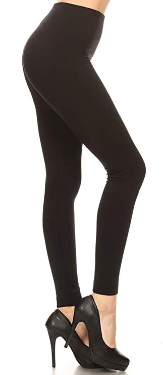 Leggings Depot High Waisted Warm Fleece Lined Leggings Women Tights | Amazon (US)