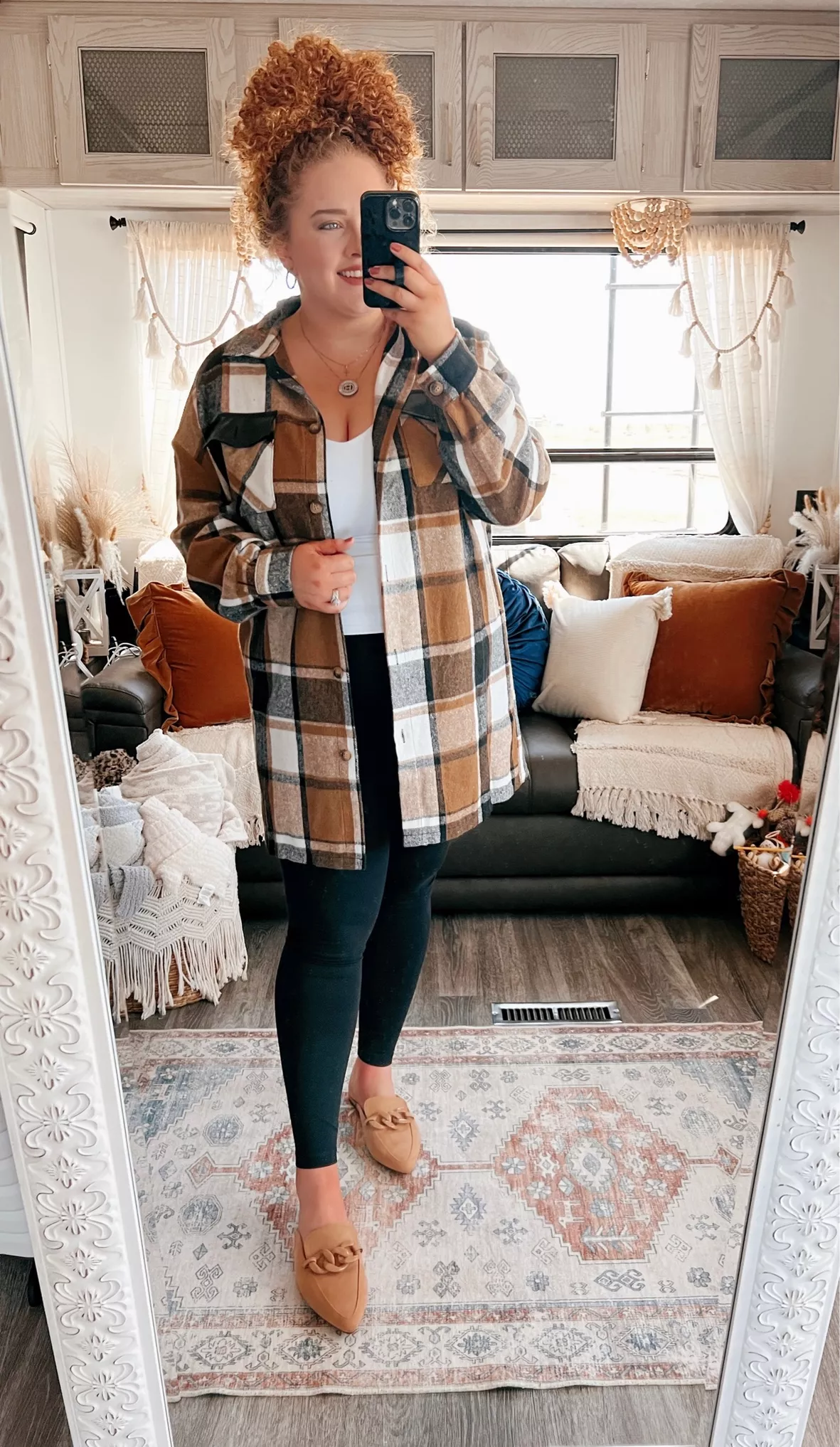 MakeMeChic Women's Plaid Shacket … curated on LTK