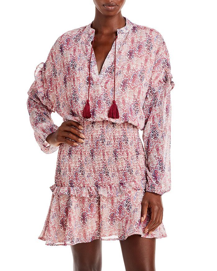 Abstract Print Smocked Mini Dress - 100% Exclusive | Bloomingdale's (US)