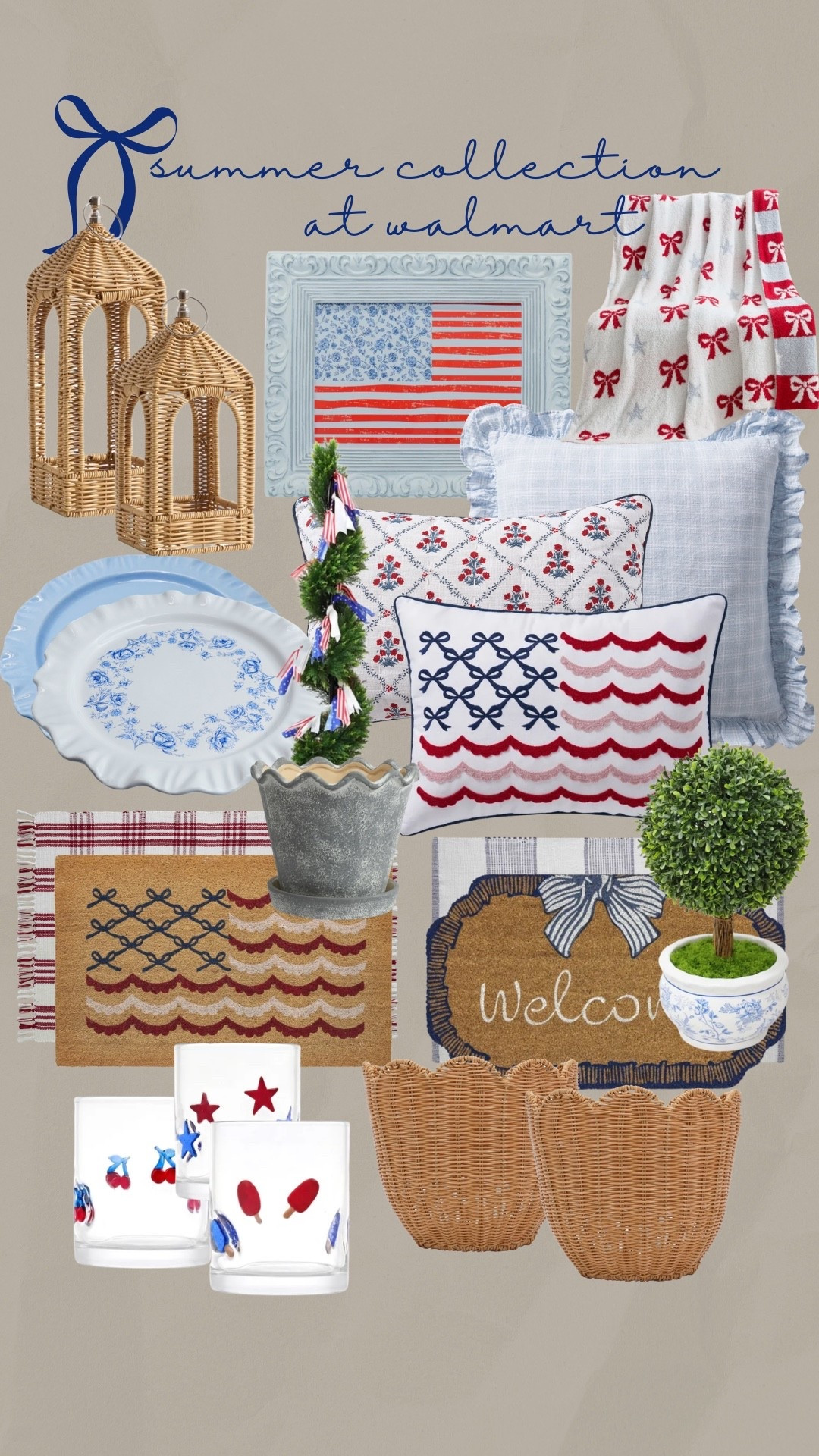 the walmart summer collection is finally getting restocked and a few new pieces were added 👀
some of these sold out so fast the first time (like the flag art + lanterns) so if you’ve been waiting…this is your sign

everything is linked in my LTK — I tried to round up what’s back + what’s new 🇺🇸

#walmartfinds #summerdecor #patrioticdecor #ltkhome #redwhiteandblue

#LTKHome #LTKKids #LTKSeasonal
