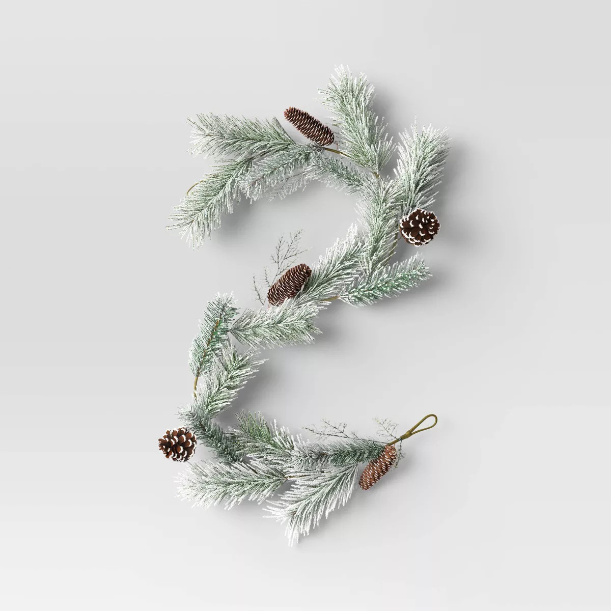 Christmas Heavy Flocked Mini Artificial Garland Green - Room Essentials™ | Target