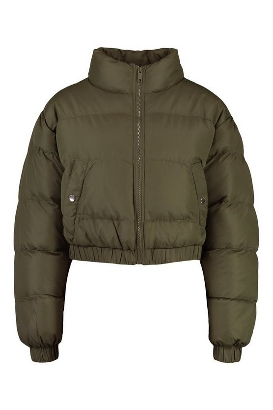 Crop Puffer Jacket | Boohoo.com (US & CA)