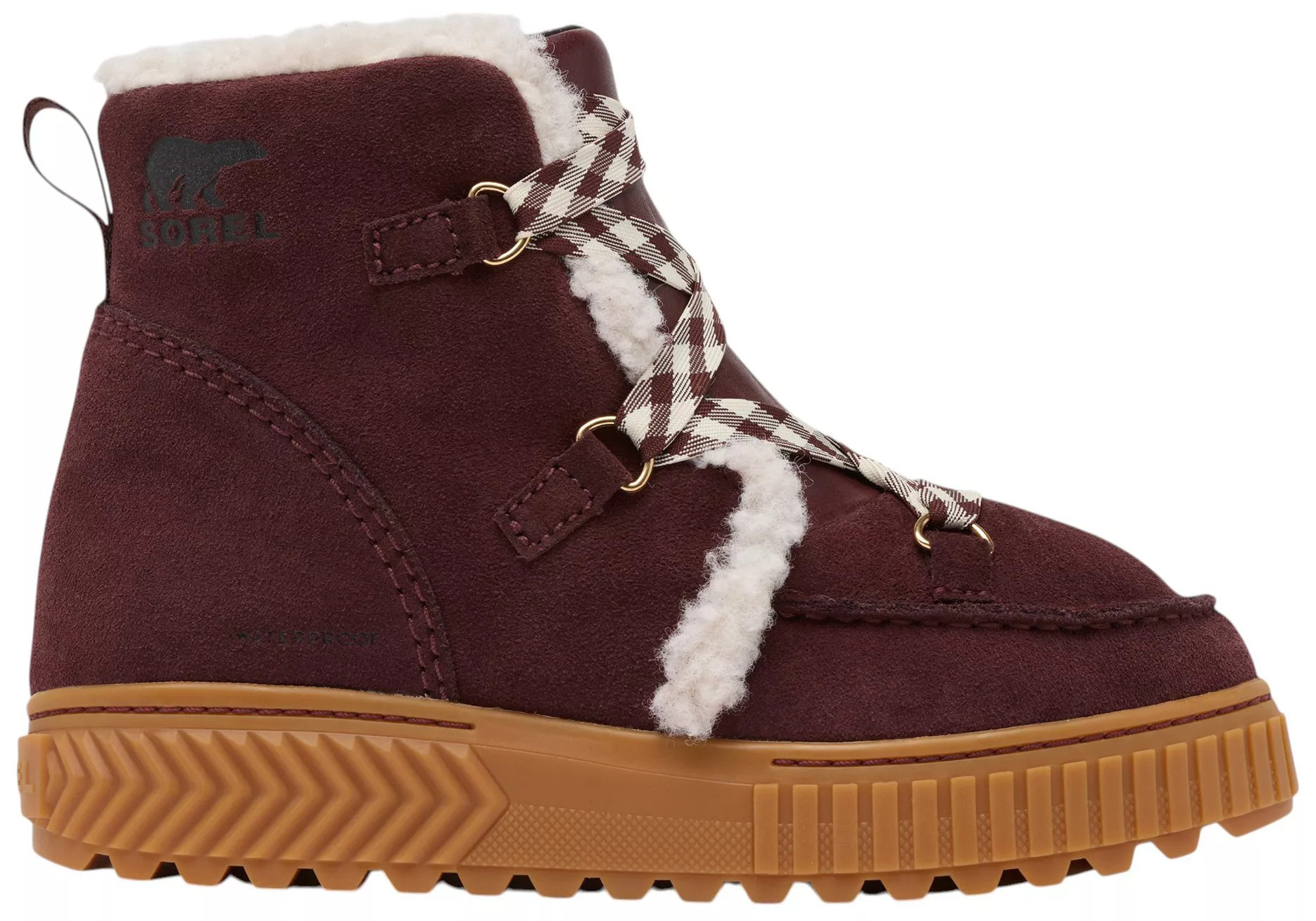 Sorel Women's ONA Ave Alpine Waterproof Boot, Size 7.5, Redwood/Gum 2 | DICK'S Sporting Goods