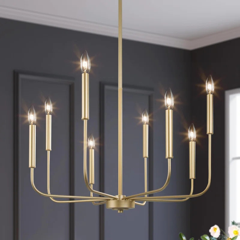 Kaymarie 8 - Light Dining Room Candle Style Modern Farmhouse Chandelier UL Certified | Wayfair North America