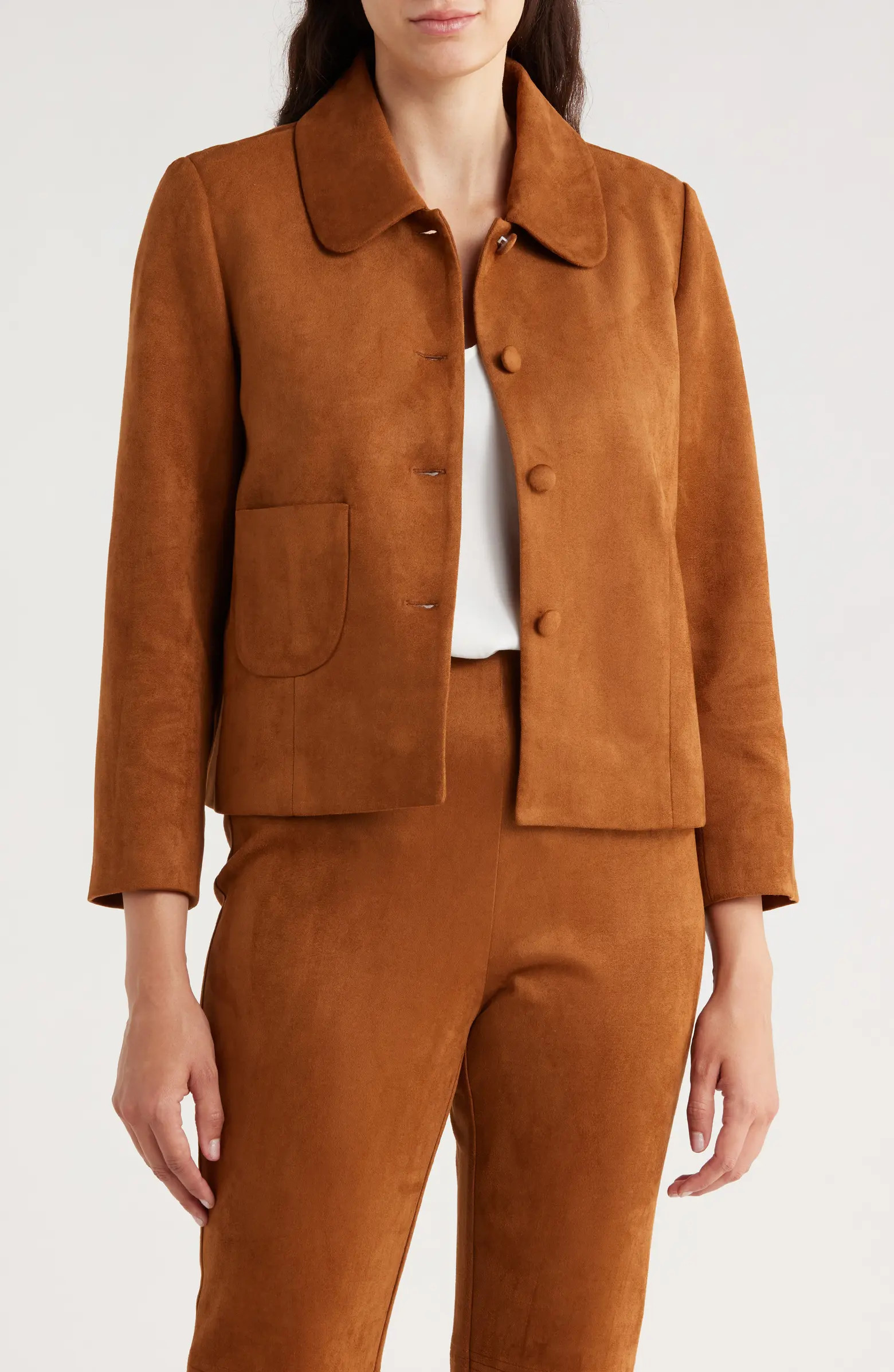 Gemma + Jane Faux Suede Shirt Jacket | Nordstromrack | Nordstrom Rack