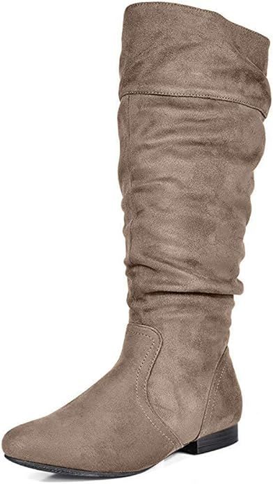 DREAM PAIRS Women's Wide Calf Knee High Pull On Fall Weather Winter Boots | Amazon (US)