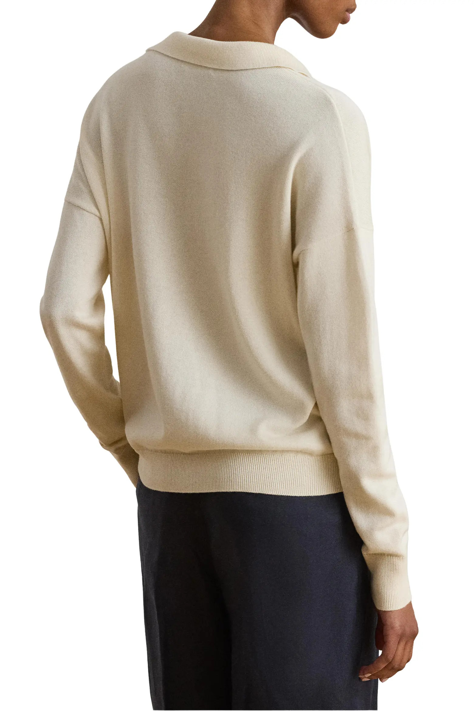 Relaxed Fit Cotton & Modal Polo Sweater (Women) | Nordstrom | Nordstrom