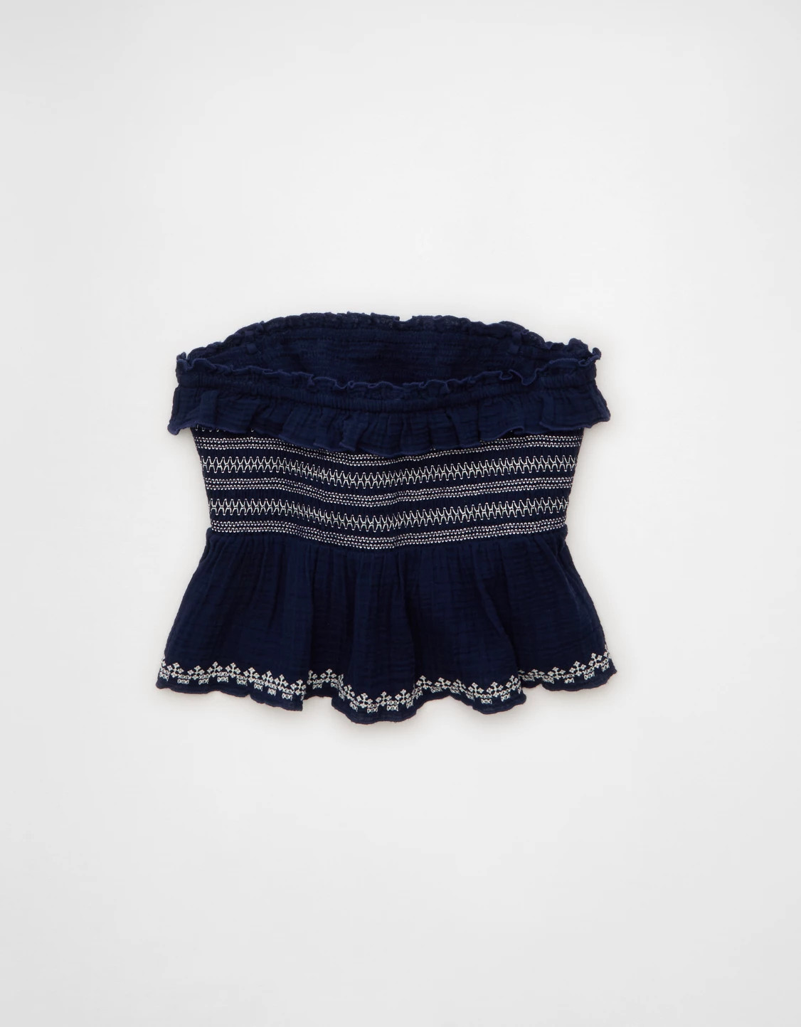 AE Tie-Front Smocked Tube Top | American Eagle Outfitters (US & CA)