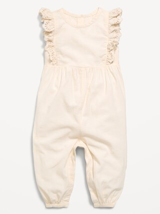 Sleeveless Ruffle-Trim One-Piece for Baby | Old Navy (US)