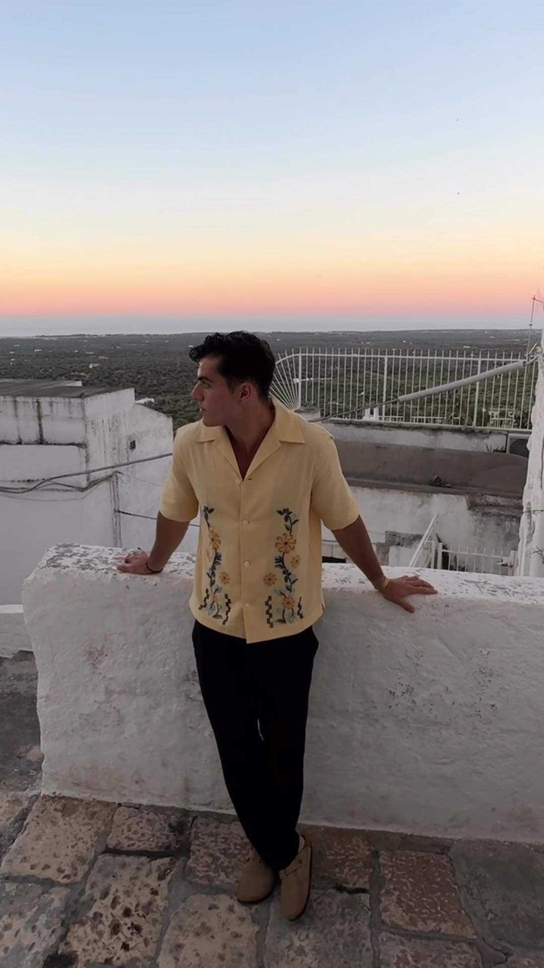 Perfect summer sunset shirt from venroy. Ostuni in Italy is out of this world 😍 

#LTKtravel #LTKstyletip