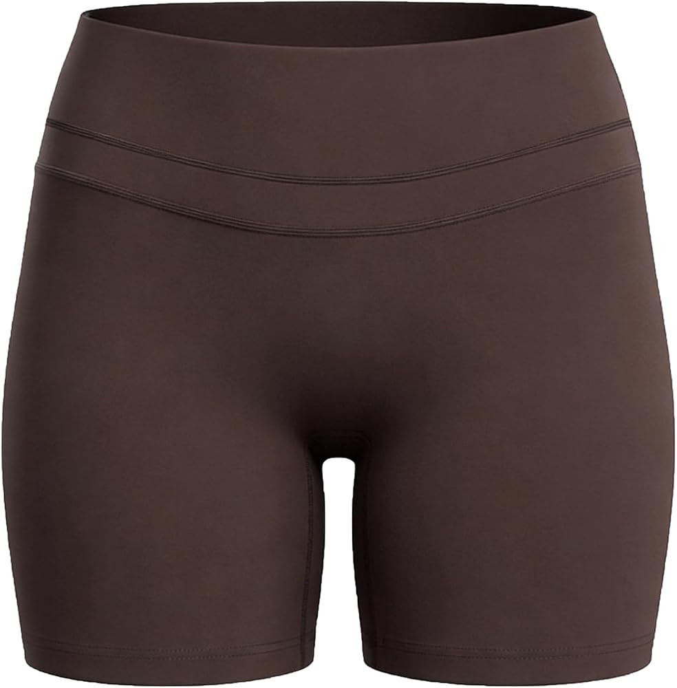 Aoxjox Workout Biker Shorts for Women Lumira High Waisted Exercise Athletic Gym Running Lumastret... | Amazon (US)