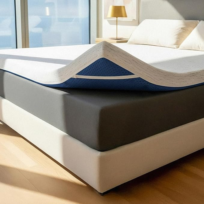 ViscoSoft 3 Inch Memory Foam Mattress Topper Full - Select High Density Ventilated Mattress Pad -... | Amazon (US)