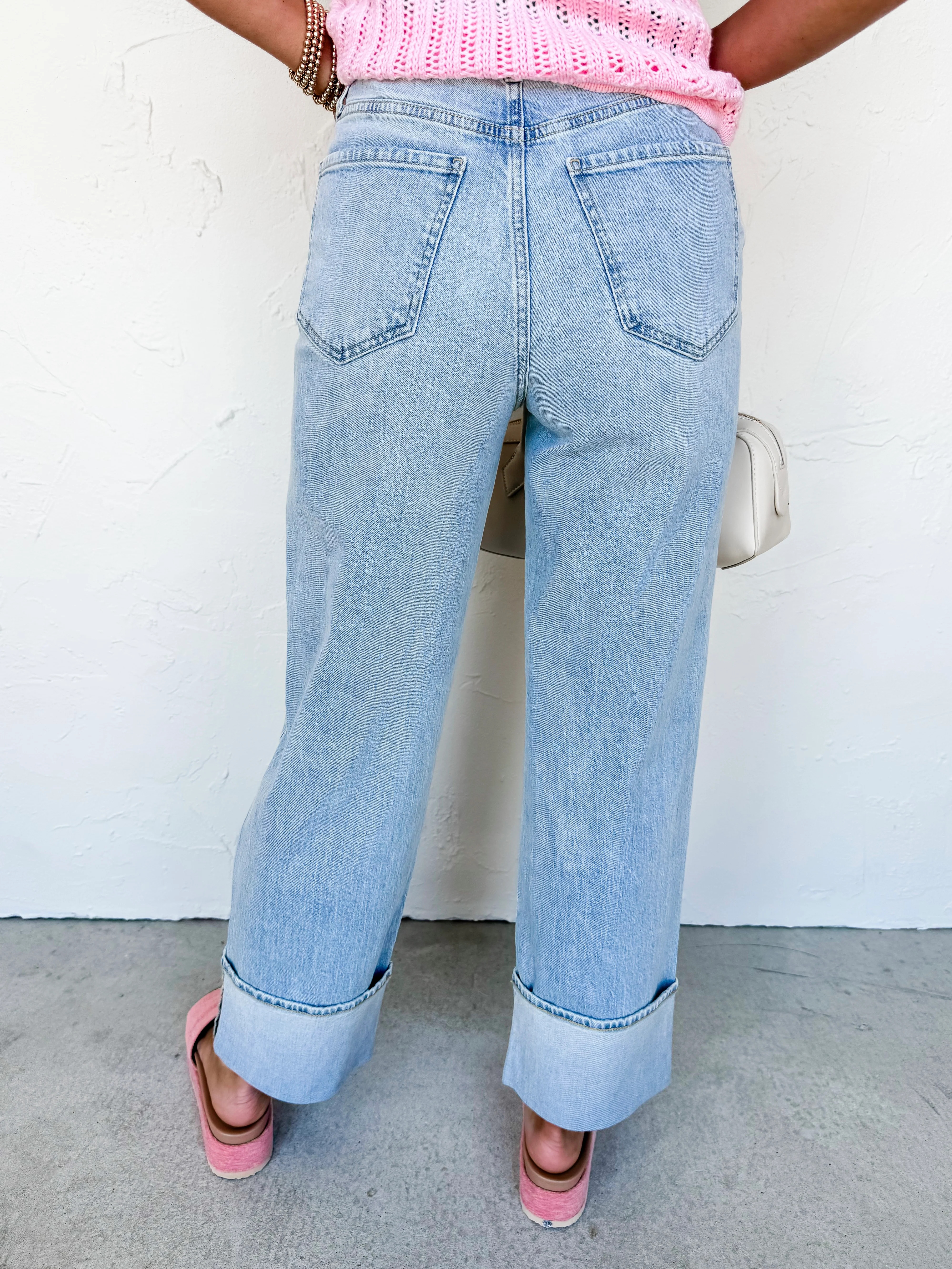 [DAZE] Eastside Cuff Denim Jeans-Cherish 31 | Ruthie Grace