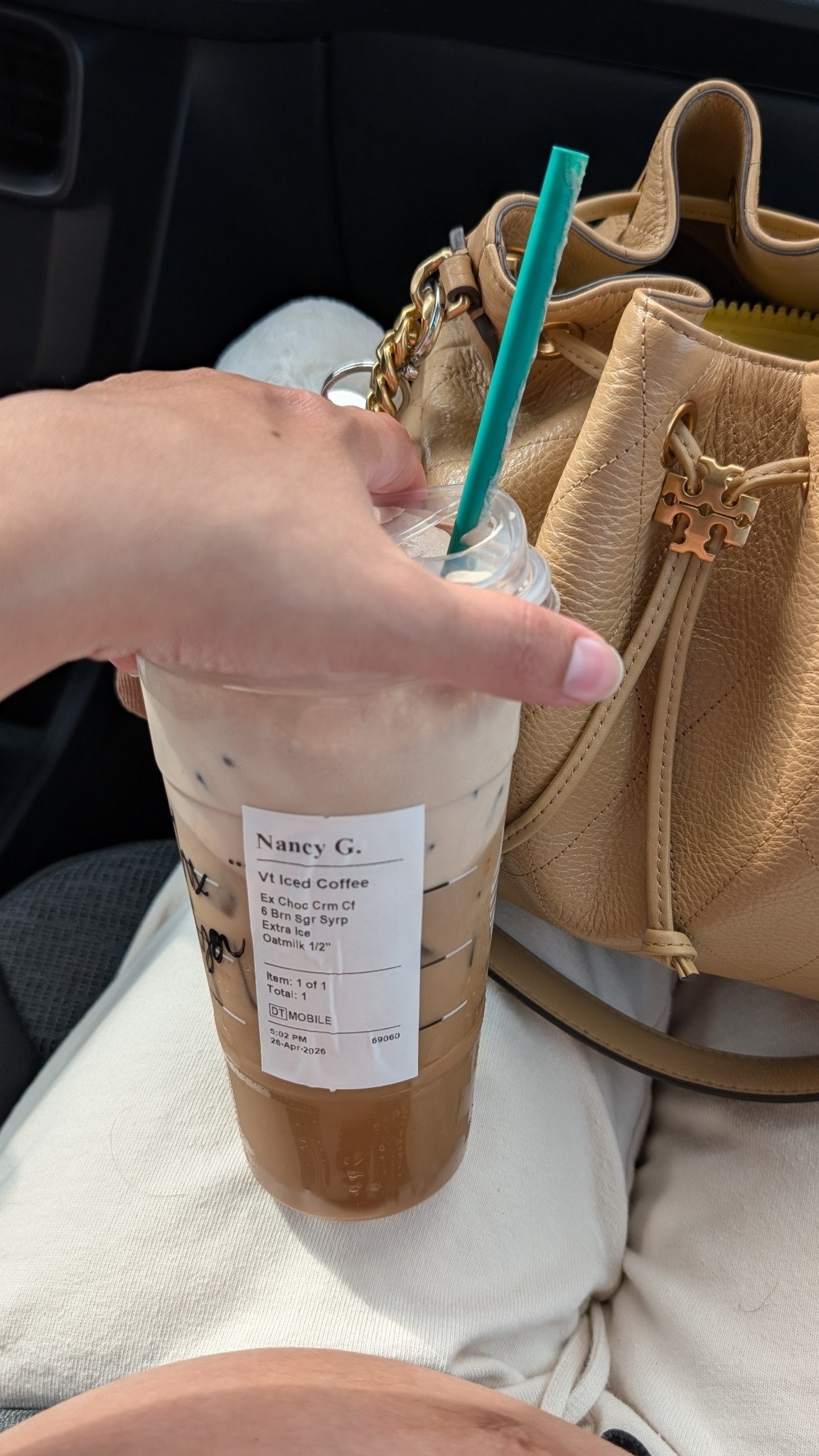 Coffee order today ☕️
Iced coffee with 6 pumps brown sugar syrup, splash oat milk, chocolate cold foam and extra ice

#LTKdayinmylife #LTKfoodie