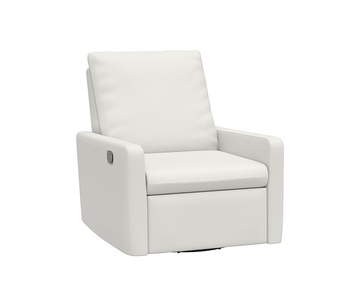 Paxton Small Spaces Manual & Power Swivel Recliner | Pottery Barn Kids