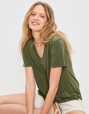 AE Soft & Sexy V-Neck T-Shirt | American Eagle Outfitters (US & CA)