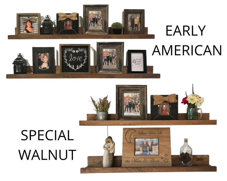 Rustic Picture Ledge Shelf | Sold Individually or in Sets | Gallery Display Shelves | Standard Le... | Etsy (US)