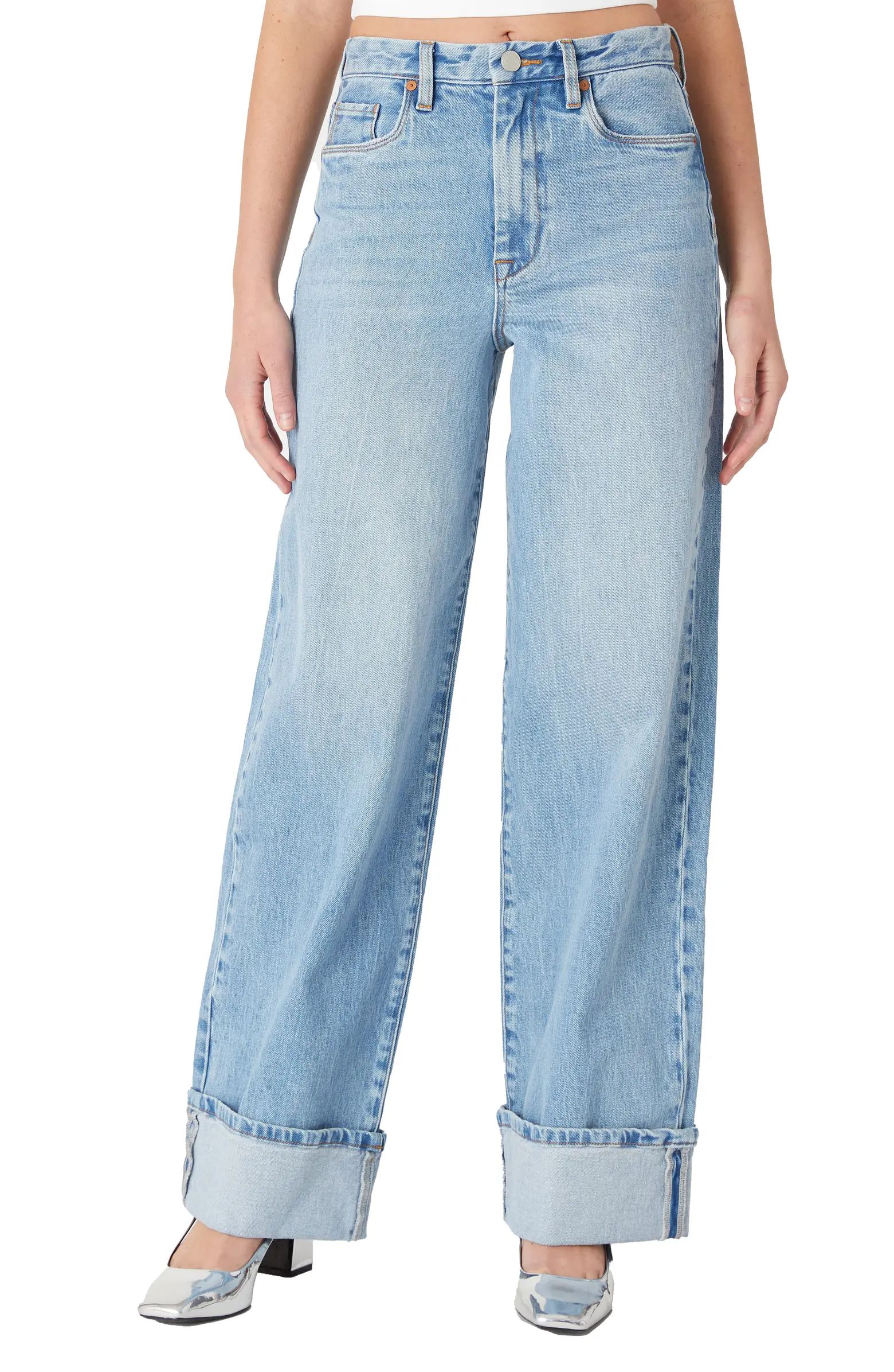 BLANKNYC Franklin Rib Cage High Waist Straight Leg Jeans | Nordstrom | Nordstrom