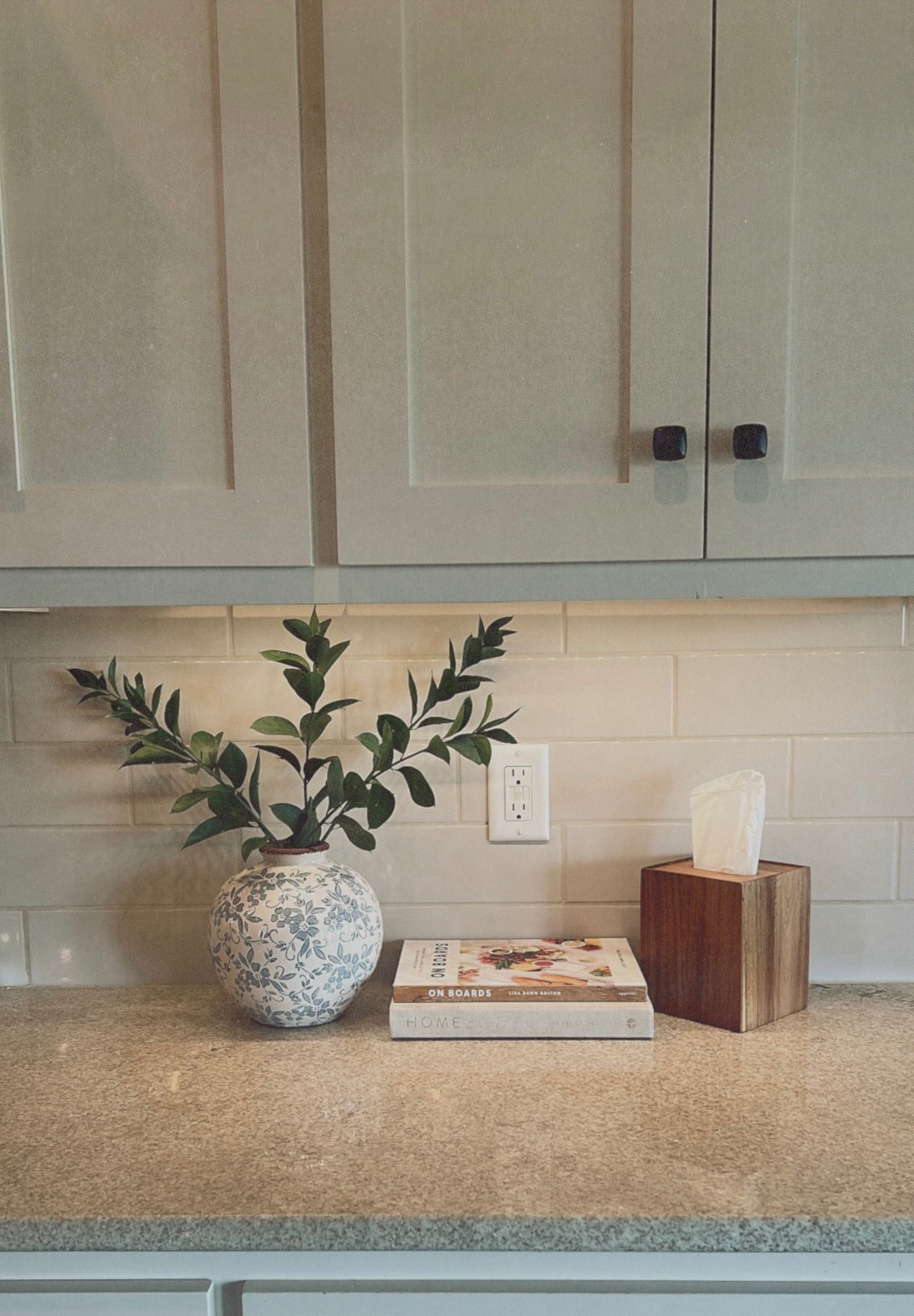 Countertop styling! Fell in love with this Amazon vase. Still need a little something to set on top of the books but love how it’s coming together! Greenery fresh from Trader Joe’s for $3.99 🌿

#LTKStyleTip #LTKFindsUnder50 #LTKHome