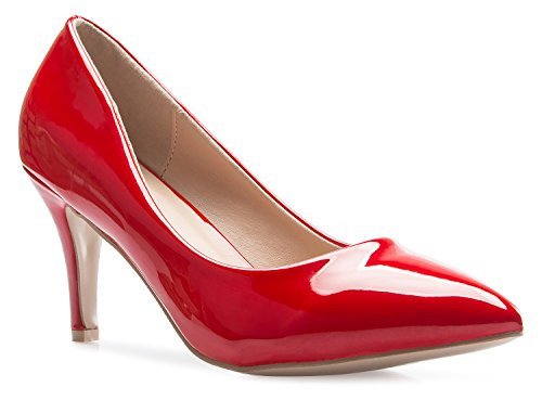 Olivia K Women's Classic D'Orsay Closed Toe Mid Stiletto Heel Pump | Dress, Work, Party Low Heeled Pumps | high Casual Comfortable Sale | Amazon (US)