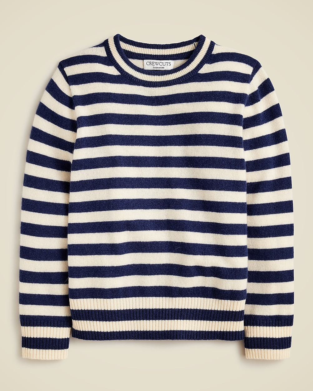 Kids' cashmere crewneck sweater in stripe | J. Crew US