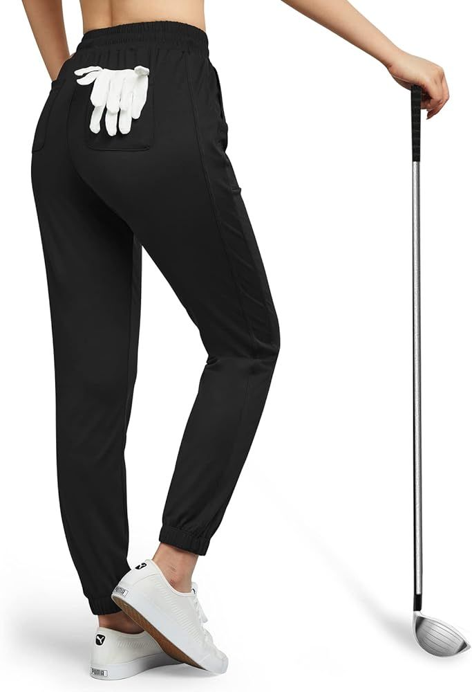 G4Free Womens Golf Pants Tapered Joggers with 4 Pockets Stretch Workout Pants for Casual Lounge T... | Amazon (US)