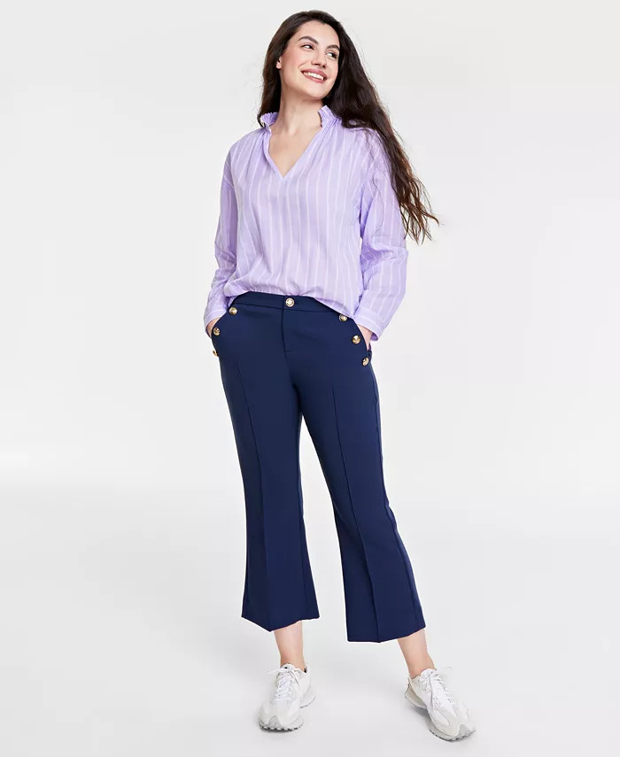 Women's Cropped Sailor Pants, Created for Macy's | Macy's
