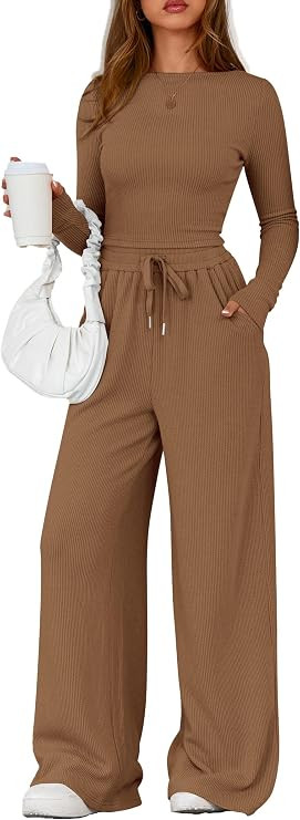 PRETTYGARDEN Matching Sets Women Clothing 2 Piece Lounge Set | Amazon (US)