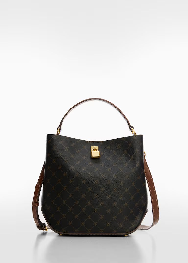 Padlock shopper bag | MANGO (US)