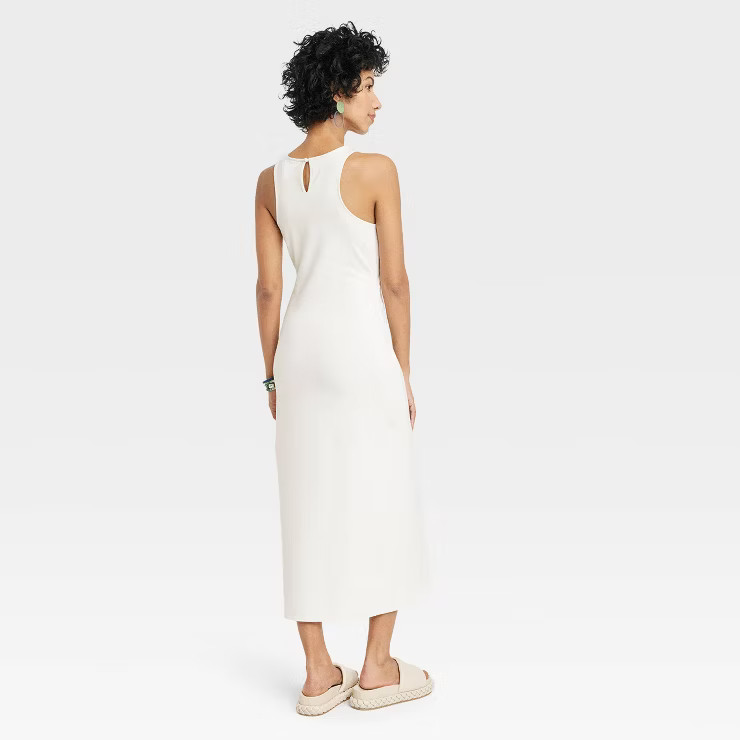 Women's Sleeveless Ruched Ponte Dress - A New Day™ | Target