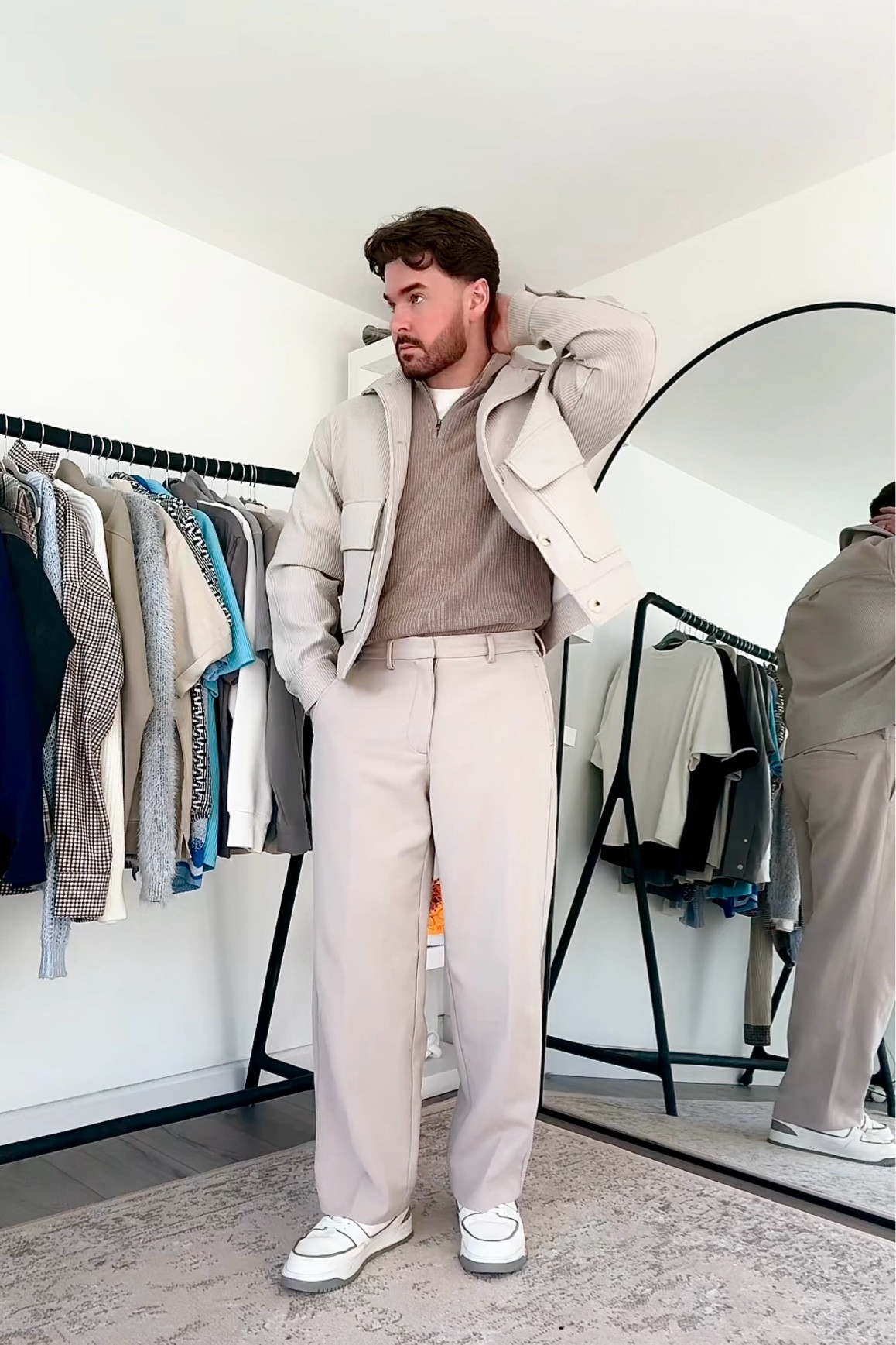 Smart/ casual outfit, Abercrombie, massing dutti, quarter zip, jacket, trousers, beige outfit, outfit idea, men’s fashionn

#LTKmens #LTKuk #LTKFashionMonth