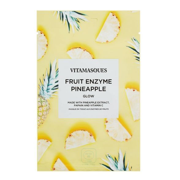 Vitamasques Fruit Enzyme Pineapple Sheet Mask - 0.71 fl oz | Target