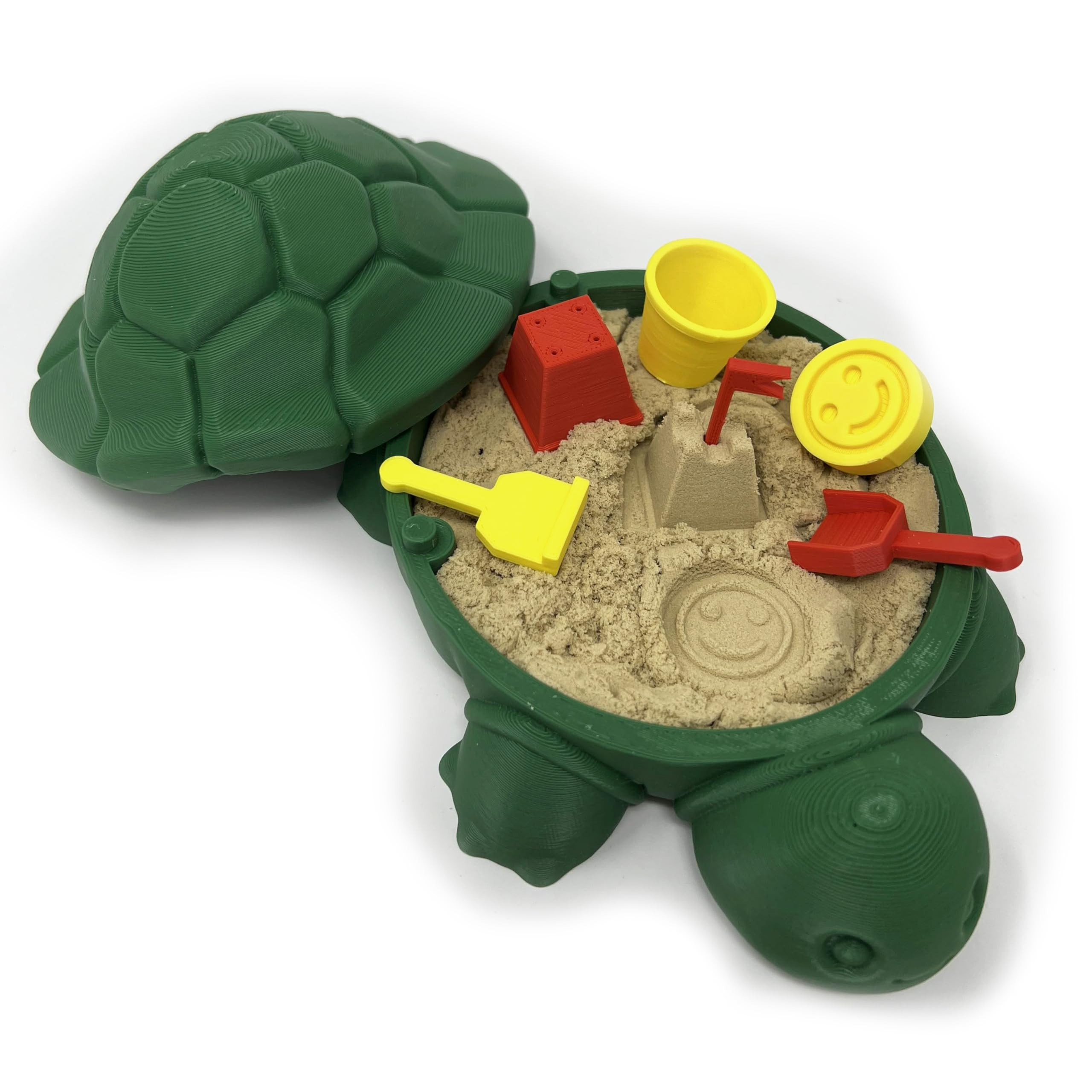Munnygrubbbers - Mini Desktop Turtle Sand Box - 6 x 6 in - Stress Relief - Includes Soft Moldable... | Amazon (US)