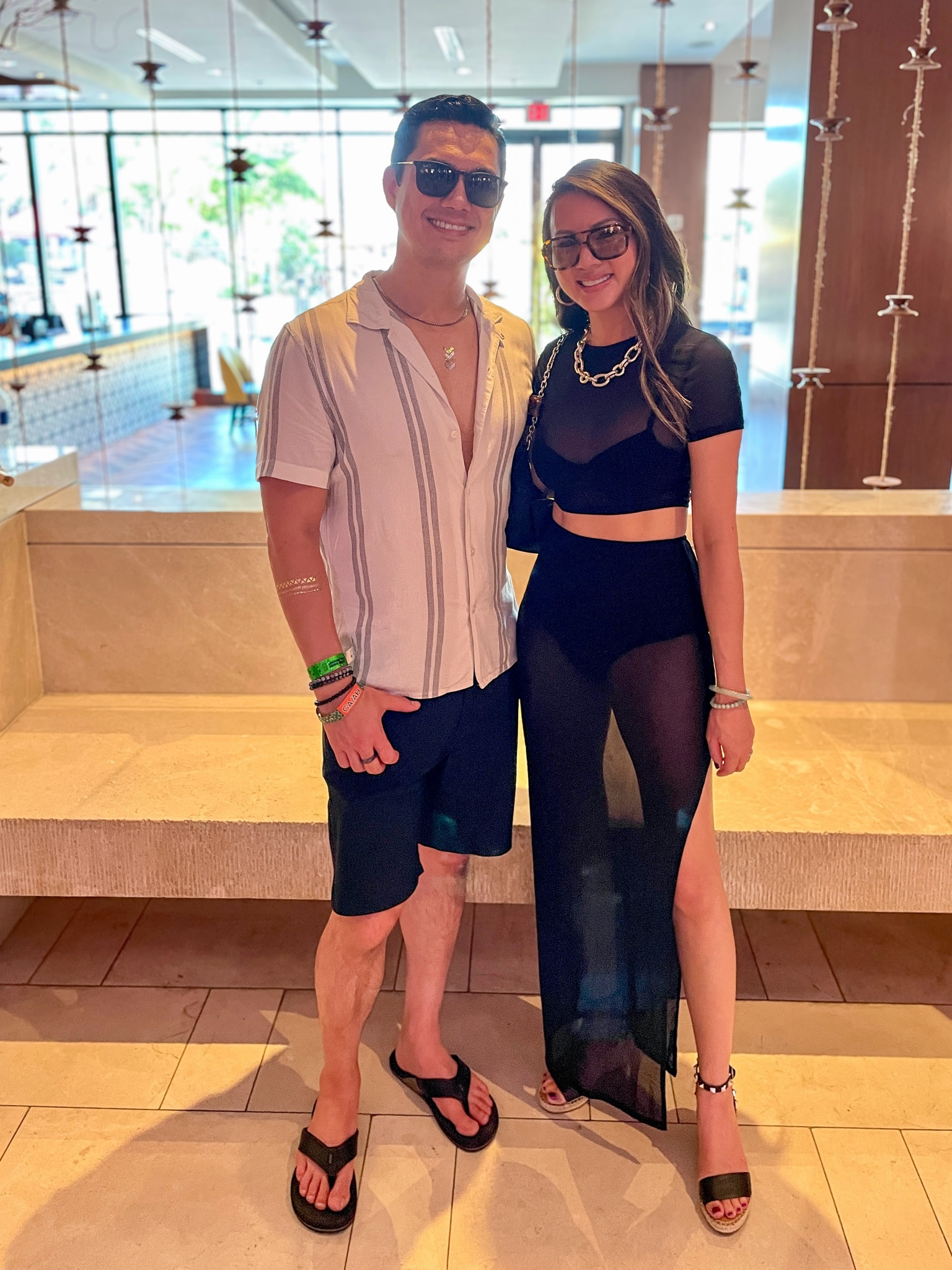 What we wore for a pool party at Splash House 💦🎶☀️🌵

Sheer top, sheer skirt, matching set, sheer trend, bikini, swimwear, sunglasses, chunky jewelry, men’s button down shirt, men’s shorts, summer outfit, vacation outfit, resort wear, men’s top, The Stylizt 



#LTKFindsUnder100 #LTKMens #LTKSwim