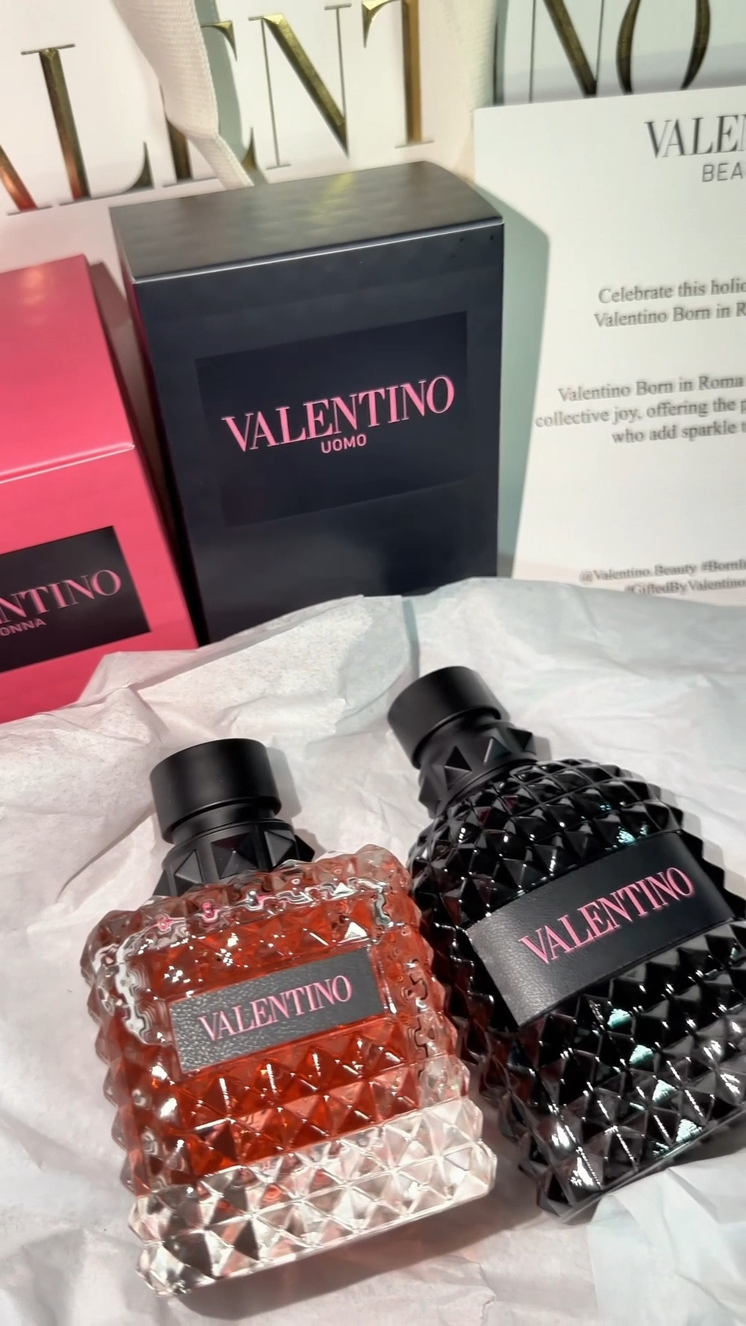 Love this fragrance, it has jasmine vanilla cashmere notes for her, and it adds in a spicier note for him🩷 both can be worn unisex if you ask me and make excellent gifts😍 
#Fragrance #BornInRoma #GiftedByValentinoBeauty #ValentinoBeauty @sephora @valentino.beauty

#LTKValentine #LTKPlusSize #LTKBeauty