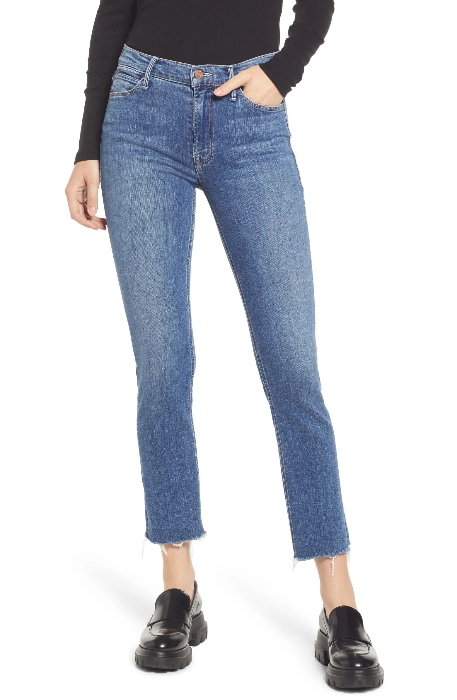 The Dazzler Raw Hem Ankle Jeans | Nordstrom