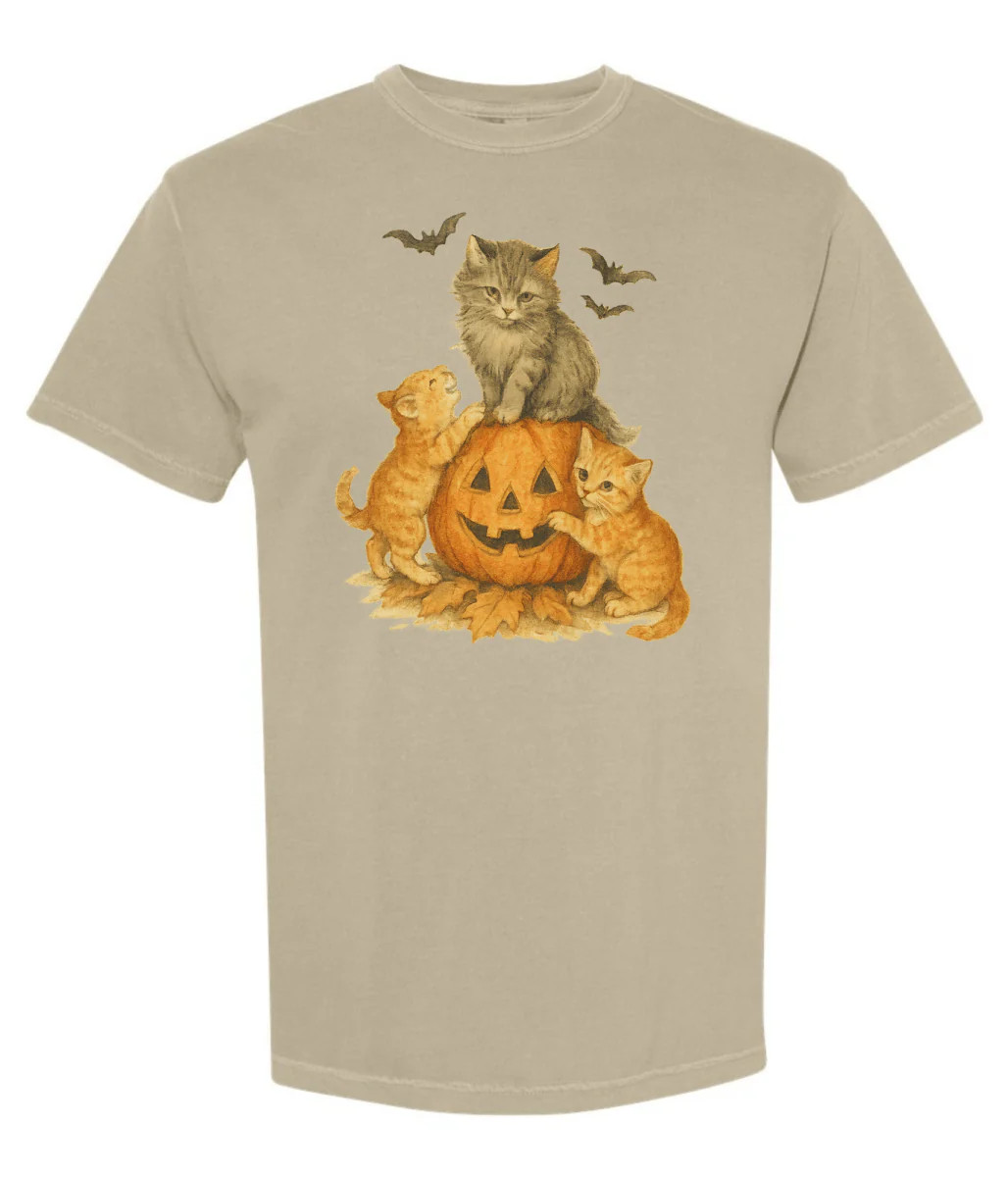 UM X @livinwithMB 'Cats & Pumpkins' Crewneck | United Monograms
