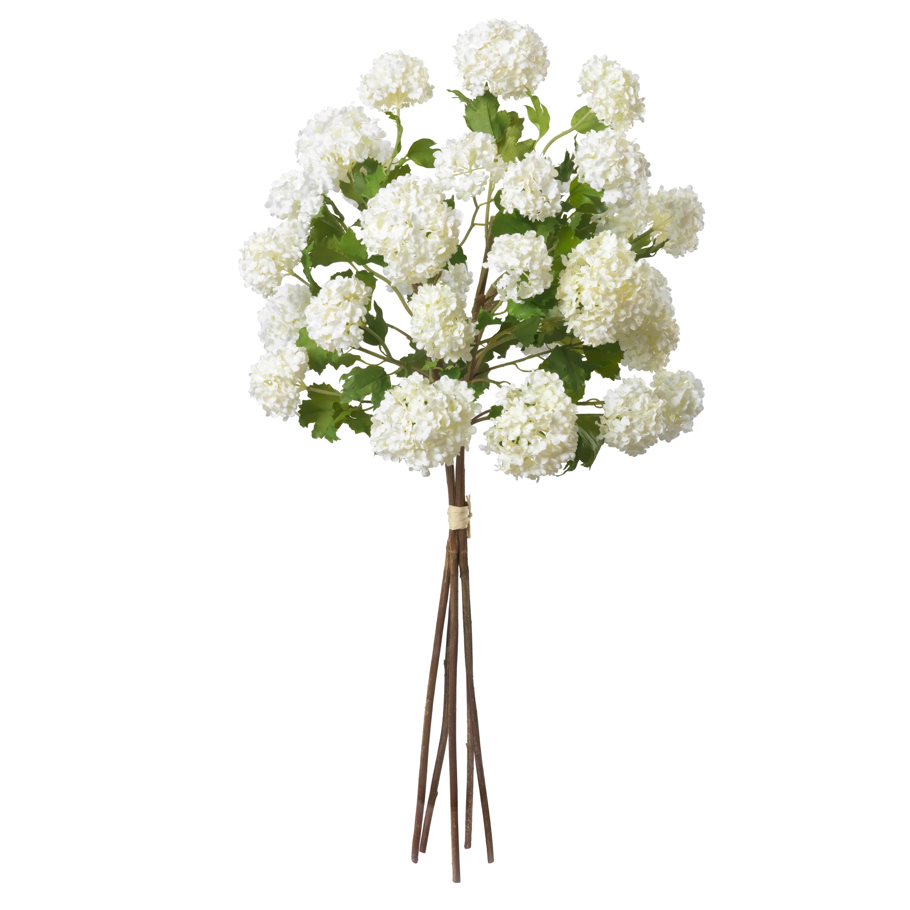 Hand-tied White Snowball Bouquet | Stark Carpet
