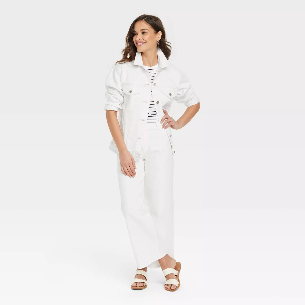 Women's High-Rise Sailor Wide Leg Ankle Jeans - Universal Thread™ | Target